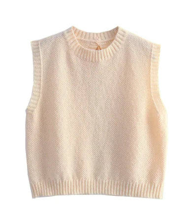 Breezy Crop Top | Open Back Design, Soft Knitted for Women